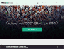 Tablet Screenshot of fans4club.com